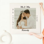 Aangepast Mr Mrs Monogram Naam Datum Foto Wedding Canvas Afdruk<br><div class="desc">Het elegante fotomalplaatje en het manuscriptontwerp van de douanecalligrafie voor het personaliseren van het canvas voor uw behoeften. Pas het aan met de nieuwste foto,  monogram en trouwdatum.</div>