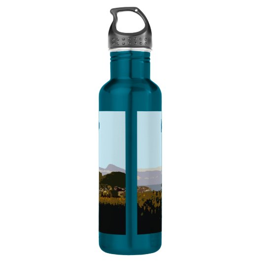 Aangepast Mt Kilimanjaro-klimaat Waterfles (Achterkant)