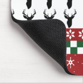 Aangepast muismat Fair Isle Kerst Herten (Hoek)
