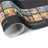 Aangepast multi-foto Afbeelding collage Cadeaupapier (Rol Hoek)