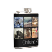 Aangepast multi-foto Afbeelding collage Heupfles (Rechts)