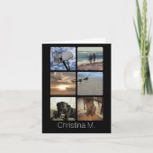 Aangepast multi-foto Afbeelding collage Kaart (Voorkant)