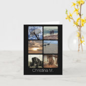 Aangepast multi-foto Afbeelding collage Kaart (Gele Bloem)