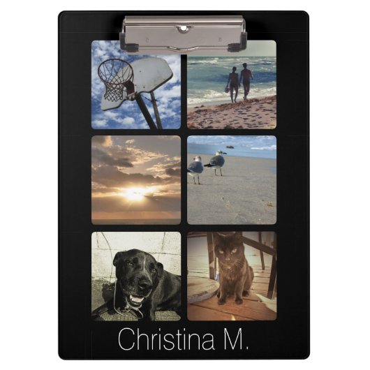 Aangepast multi-foto Afbeelding collage Klembord (Voorkant)