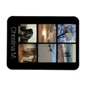 Aangepast multi-foto Afbeelding collage Magneet (Horizontaal)