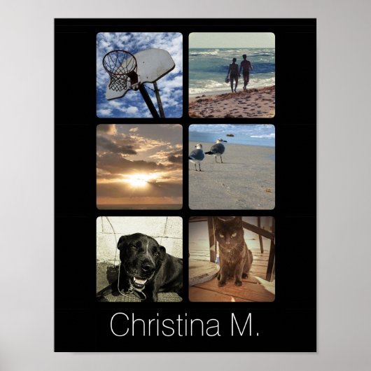 Aangepast multi-foto Afbeelding collage Poster (Voorkant)