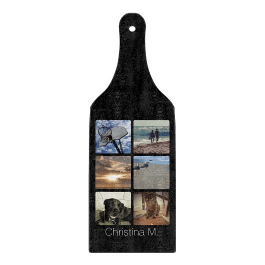 Aangepast multi-foto Afbeelding collage Snijplank (Voorkant)