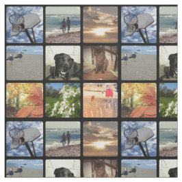 Aangepast multi-foto Afbeelding collage Stof
