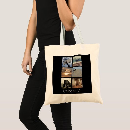 Aangepast multi-foto Afbeelding collage Tote Bag (Voorkant (product))