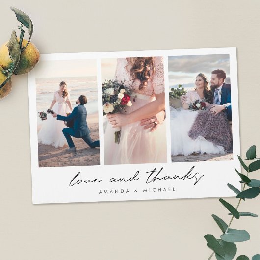 Aangepast multi-fotohuwelijk bedankt Magnet