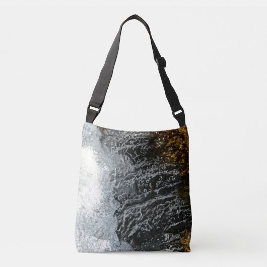 Aangepast multiprintbaar schuifbalk fancy water crossbody tas (Voorkant)