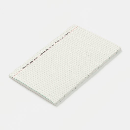 Aangepast Multomap voor gelijnde laptop Post-it® Notes (Schuin)