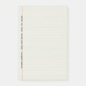 Aangepast Multomap voor gelijnde laptop Post-it® Notes (Voorkant)