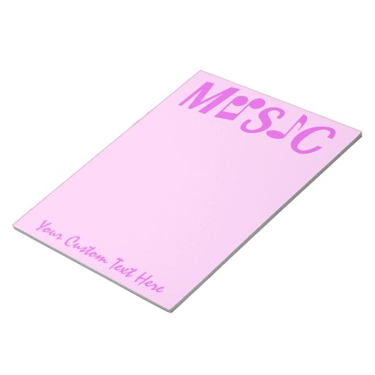 Aangepast MUSIC-blocnote Notitieblok (Schuin)