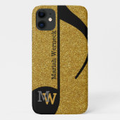 aangepast muziekblad faux golden Case-Mate iPhone case (Achterkant)
