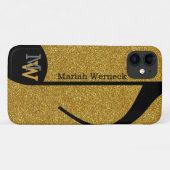 aangepast muziekblad faux golden Case-Mate iPhone case (Achterkant (horizontaal))
