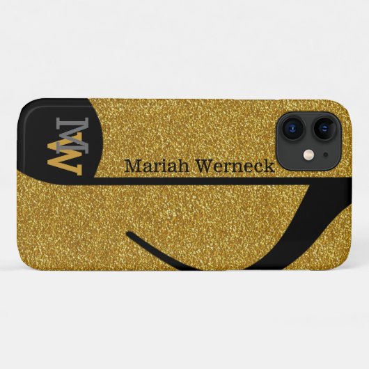 aangepast muziekblad faux golden Case-Mate iPhone case (Achterkant (horizontaal))