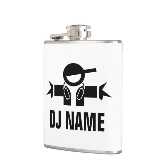 Aangepast muziekdejay hip flask voor DJ Heupfles (Links)