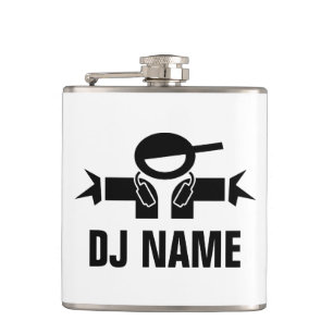 Aangepast muziekdejay hip flask voor DJ Heupfles
