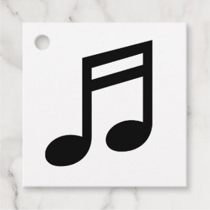 Aangepast muzieknoot pictogram gepersonaliseerd be bedankjes labels