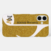 aangepast muzieknotitie faux golden Case-Mate iPhone case (Achterkant (horizontaal))