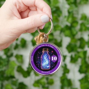 Aangepast mystiek herstelpunt cadeau sleutelhanger