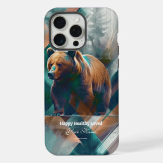 Aangepast: Mystieke bosbeer iPhone 15 ProMax Hoesj Pro Max Case