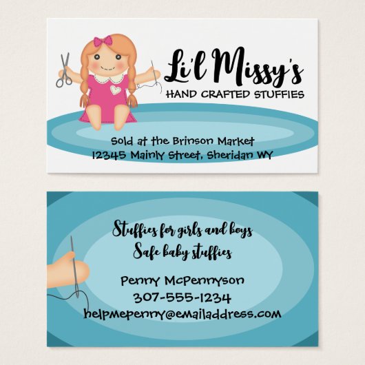 Aangepast naadloze pop-ups voor kleurennaaiwerk visitekaartje (Voorkant /achterkant)