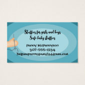 Aangepast naadloze pop-ups voor kleurennaaiwerk visitekaartje (Achterkant)