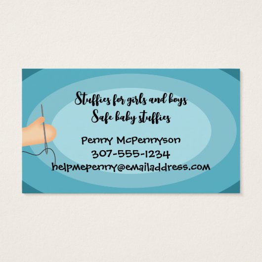 Aangepast naadloze pop-ups voor kleurennaaiwerk visitekaartje (Achterkant)