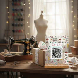 Aangepast Naaister Tools QR Code Bedrijfsbord Acryl Bord