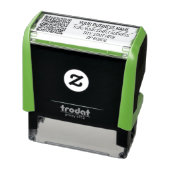 Aangepast Naam Adres QR Code Stamp Sjabloon Zelfinktende Stempel (Product)