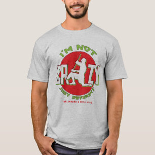 Aangepast naam en nummer Funny Lacrosse Goalie T-s T-shirt