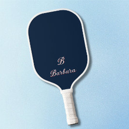 Aangepast naam in monogram schrift pickleball paddle