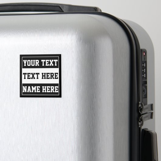 Aangepast naam tekst personaliseren cadeau magneet (Insitu (bagage))
