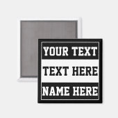 Aangepast naam tekst personaliseren cadeau magneet (Voorkant / Achterkant)
