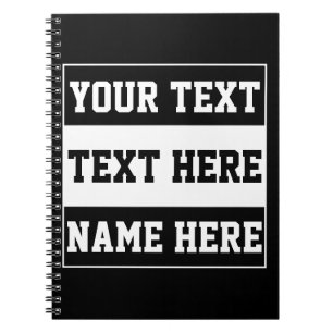 Aangepast naam tekst personaliseren cadeau notitieboek