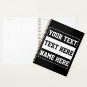 Aangepast naam tekst personaliseren cadeau planner (Display)