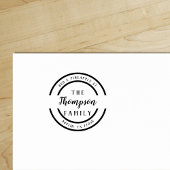 Aangepast | Naam van de vetschrijver | Retouradres Rubberstempel