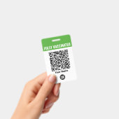 Aangepast naamlogo werknemers Vaccinatie QR-code Badge (Handheld)