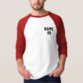 Aangepast naamnummer t-shirt (Voorkant)