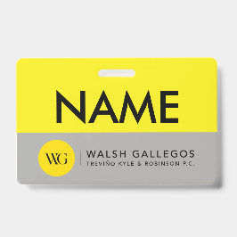 Aangepast naamplaatje badge