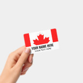 Aangepast naamplaatje met Canadese vlag Badge (Handheld)