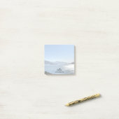 Aangepast naamscript voor fotolandschap post-it® notes (Op bureau)