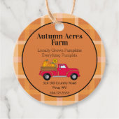 Aangepast najaar Herfst Boerderij Labels ophangen (Voorkant)