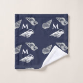 Aangepast nationaal zeeblauw zeestrand bad handdoek (Wasdoekje)