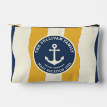 Aangepast nautisch anker familie vakantie retro ba