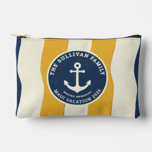 Aangepast nautisch anker familie vakantie retro ba etui