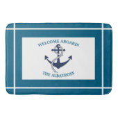 Aangepast Nautisch Patroon Bootanker Badmat (Voorkant)