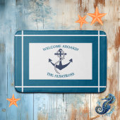 Aangepast Nautisch Patroon Bootanker Badmat